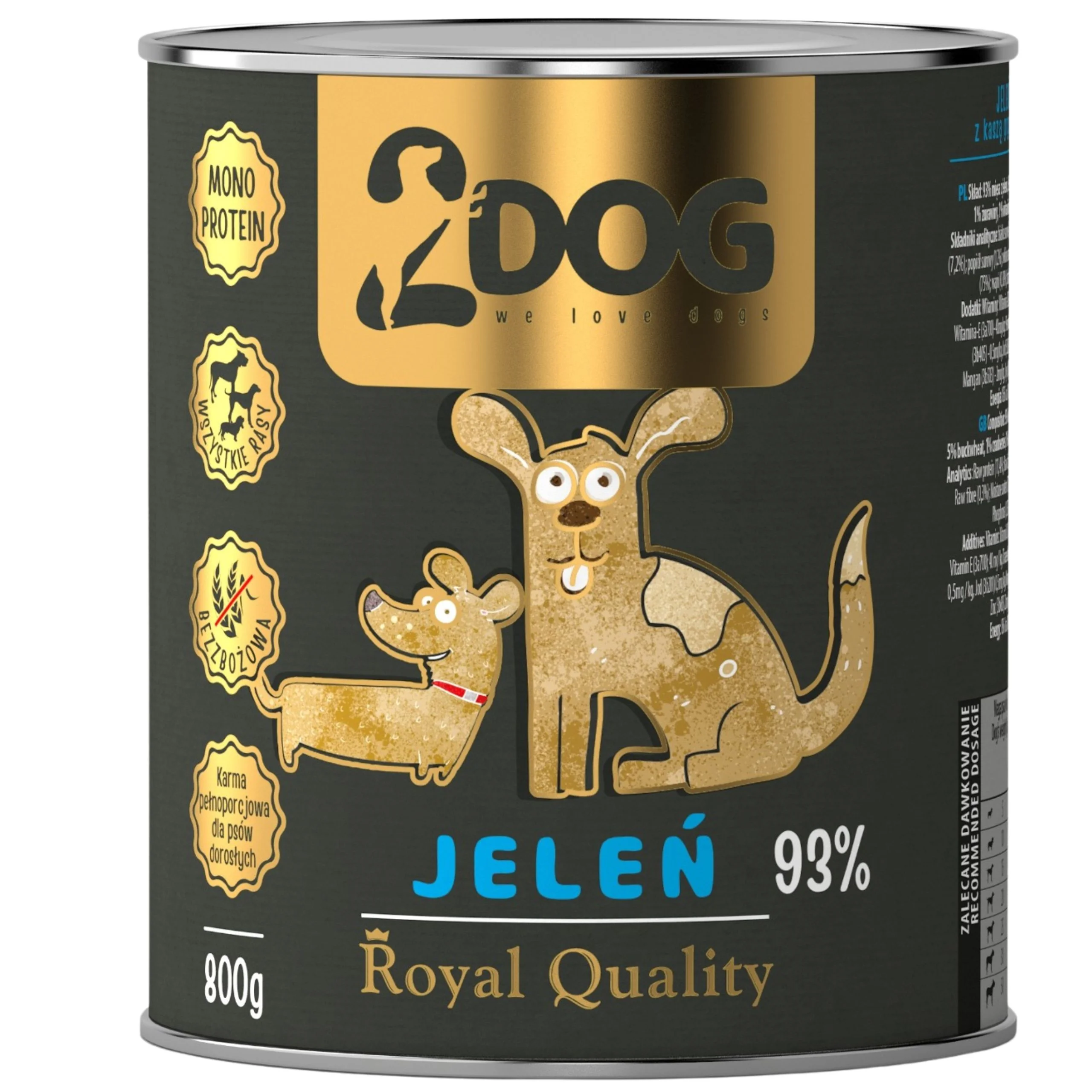 2Dog Royal Quality jeleń 800 g