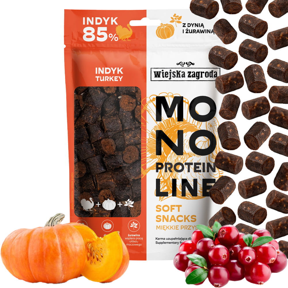 Wiejska Zagroda Monoprotein Soft Snacks indyk 115 g