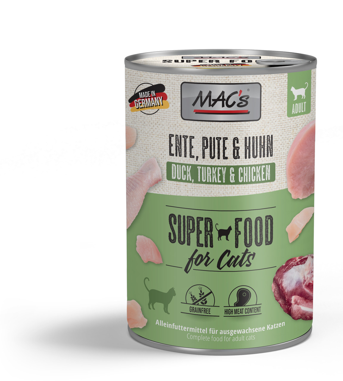 MAC's indyk, kaczka, kurczak pasztet adult 400 g