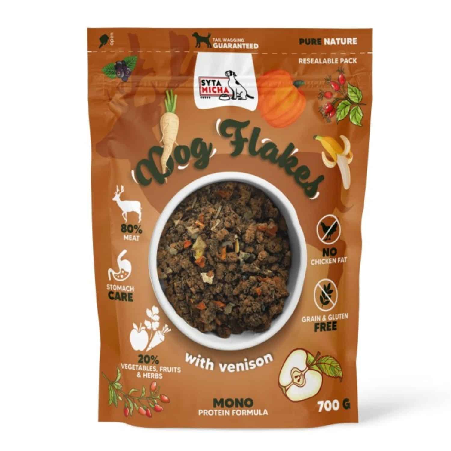 Syta Micha Dog Flakes dziczyzna 700 g