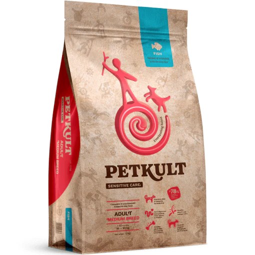 Petkult Sensitive ryba adult średnie rasy 12 kg
