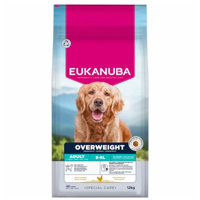 Eukanuba Special Care Overweight kurczak adult 12 kg × 2