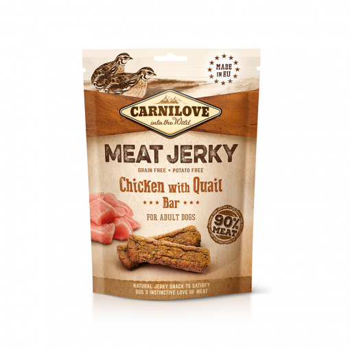 Carnilove Meat Jerky kurczak, przepiórka 100 g