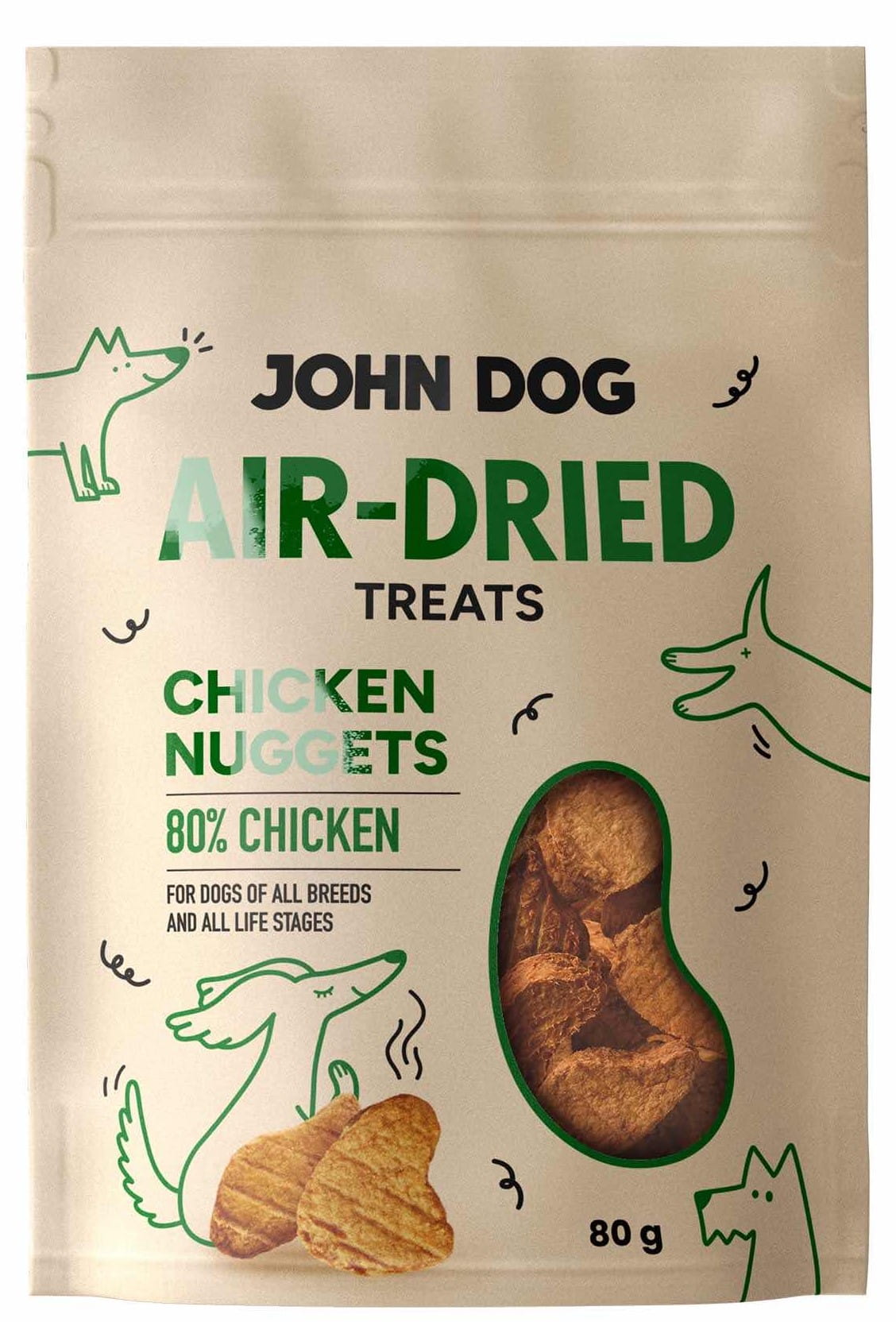 John Dog Air-Dried kurczak 80 g