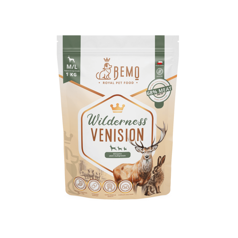 Bemo Wilderness dzik, jeleń, zając adult średnie rasy, duże rasy 1 kg