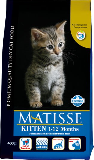 Farmina Matisse kurczak, ryby z ryżem kitten 400 g