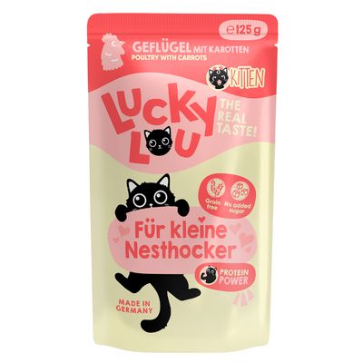 Lucky Lou drób kitten 125 g × 16