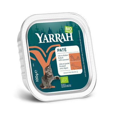 Yarrah BIO kaczka pasztet adult 100 g × 16