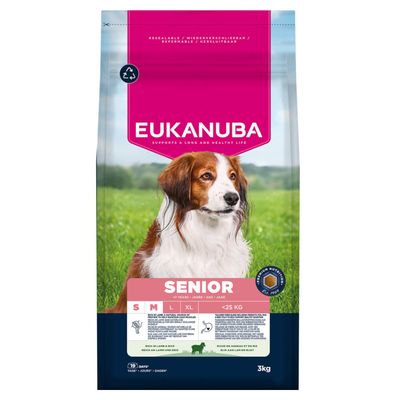 Eukanuba Premium Nutrition jagnięcina senior małe rasy, średnie rasy 3 kg