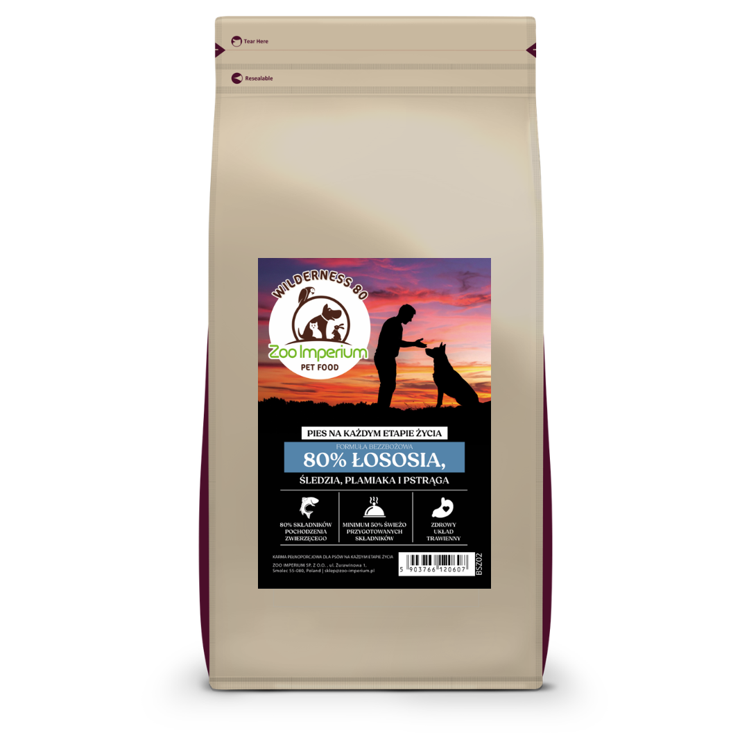 Zoo-Imperium Wilderness 80 łosoś 2 kg