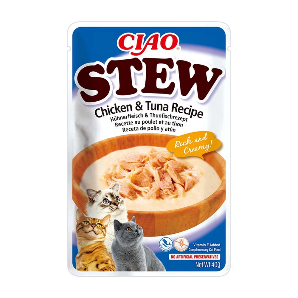 Inaba Ciao Stew kurczak, tuńczyk w sosie 40 g