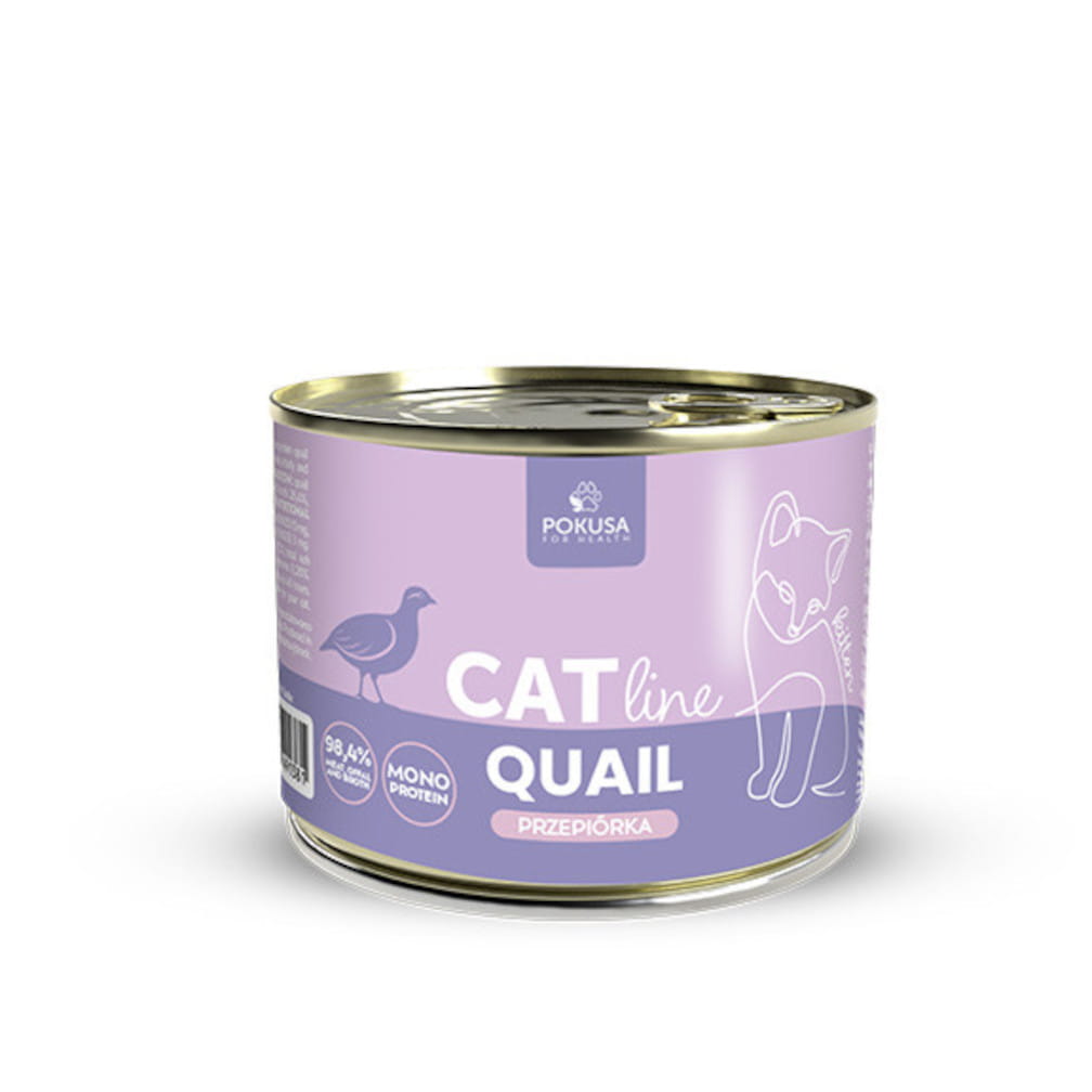 Pokusa CatLine przepiórka w bulionie kitten 200 g