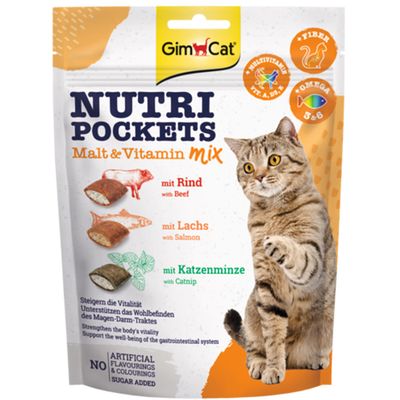 GimCat Nutri Pockets Digestive mix smaków 150 g × 3