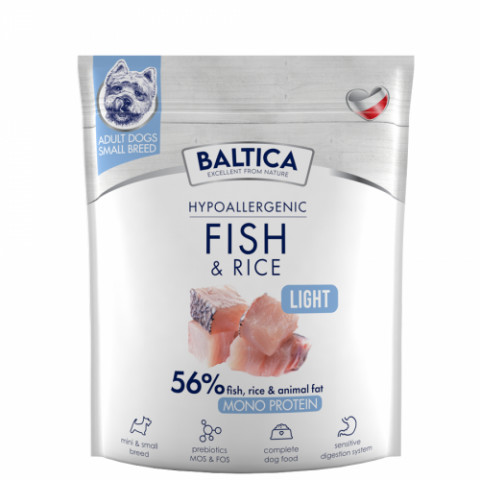Baltica Nutraceutic Hypoallergenic ryba adult małe rasy 1 kg