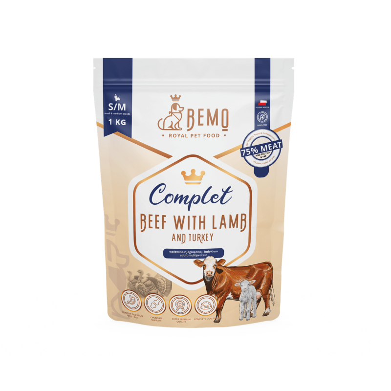 Bemo Complet indyk, jagnięcina, wołowina adult 1 kg