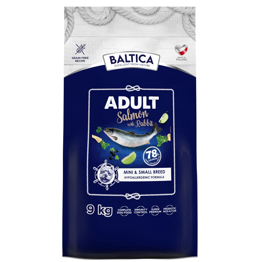 Baltica łosoś, królik adult średnie rasy 9 kg