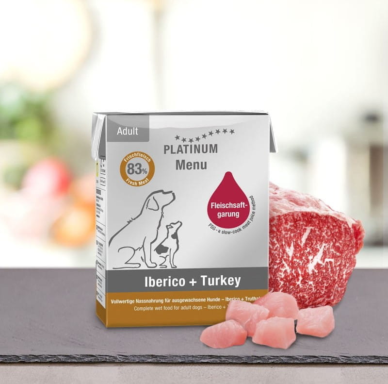 Platinum Menu indyk, wieprzowina adult 185 g