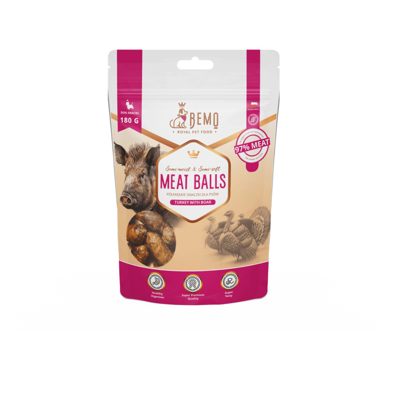 Bemo Meat Balls dzik, indyk 180 g