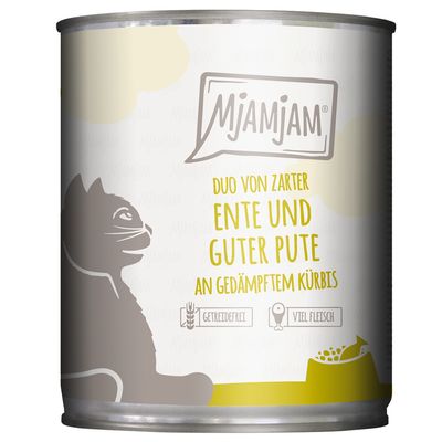MjAMjAM Duo Digestive indyk z dynią, kaczka z dynią 800 g × 6