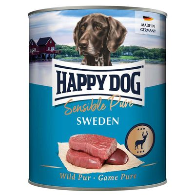 Happy Dog Sensible Pure dziczyzna adult 800 g × 6