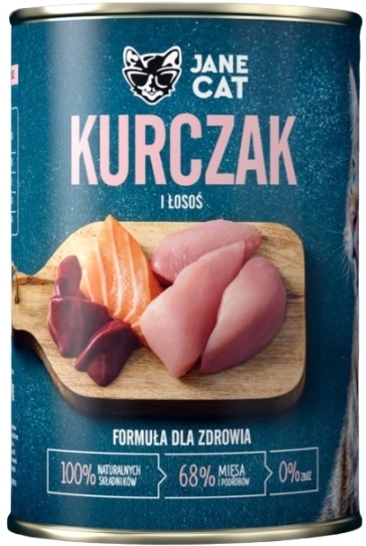 Jane Cat For Cats kurczak, łosoś adult 400 g