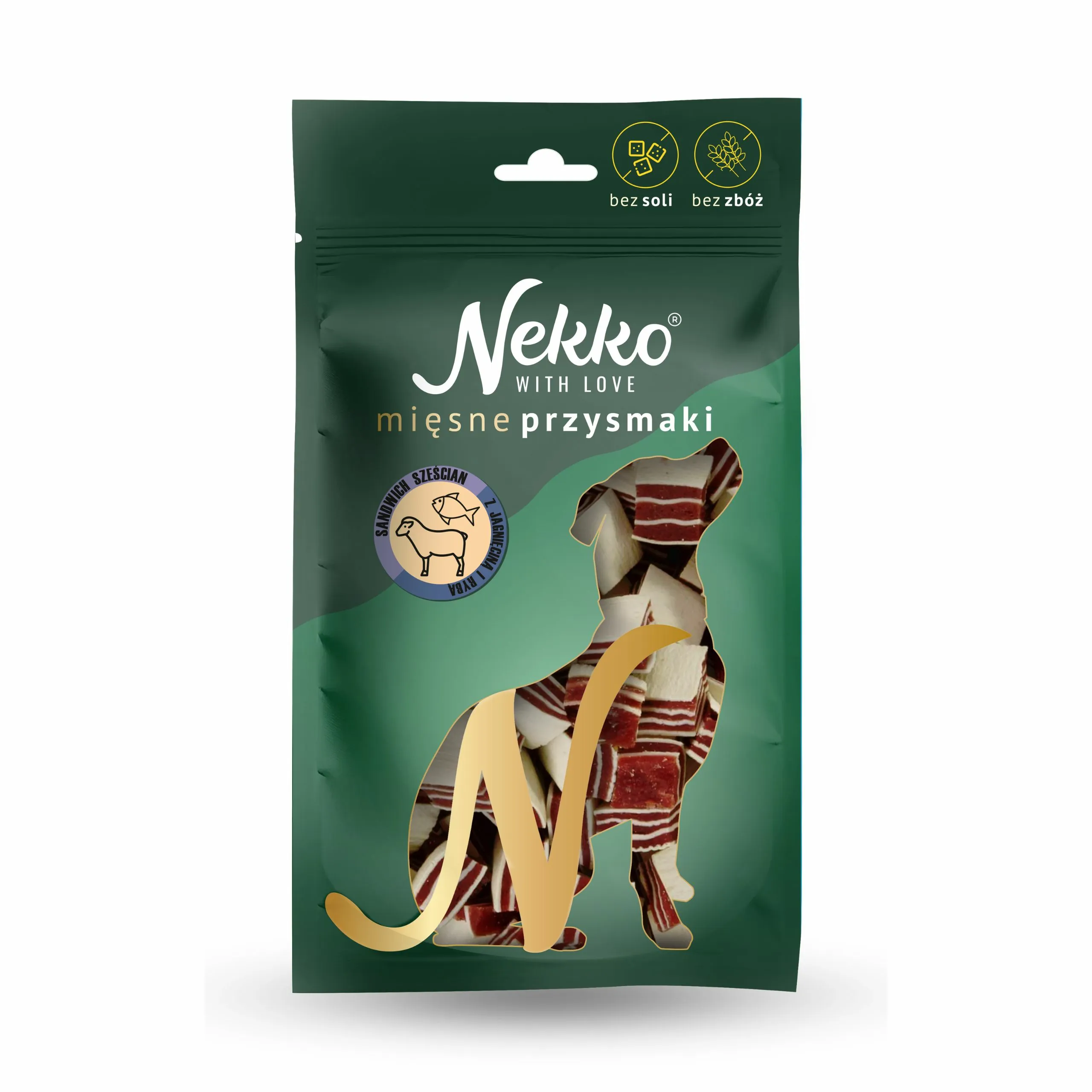 Nekko Sandwich jagnięcina, ryba adult 80 g