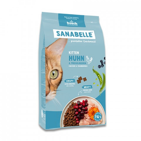 Bosch Sanabelle kurczak z żurawiną kitten 8 kg