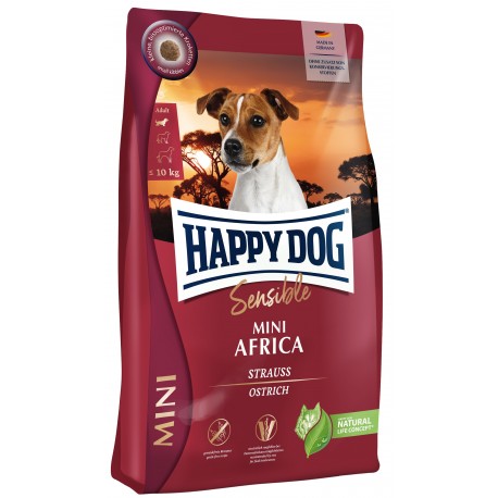 Happy Dog Sensible struś adult małe rasy 300 g