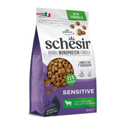 Schesir Sensitive jagnięcina adult 1,5 kg