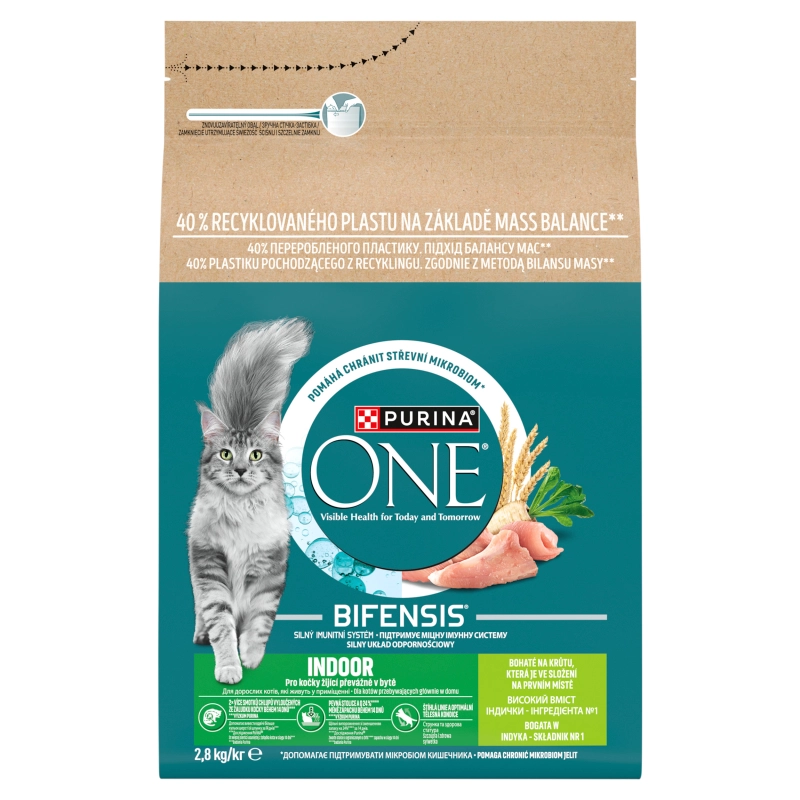 Purina ONE Bifensis Indoor indyk adult 2,8 kg