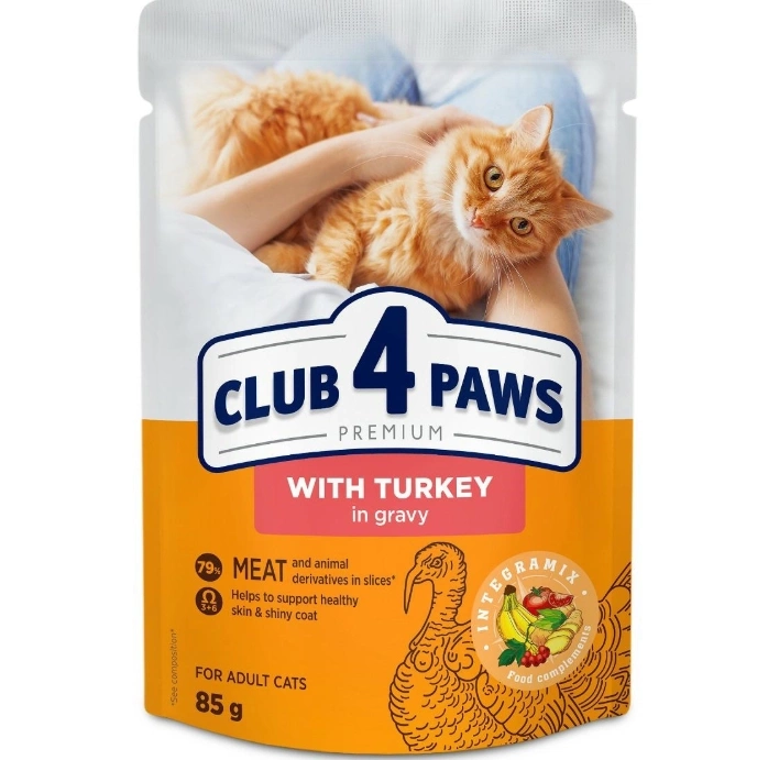 Club 4 Paws indyk w sosie adult 85 g