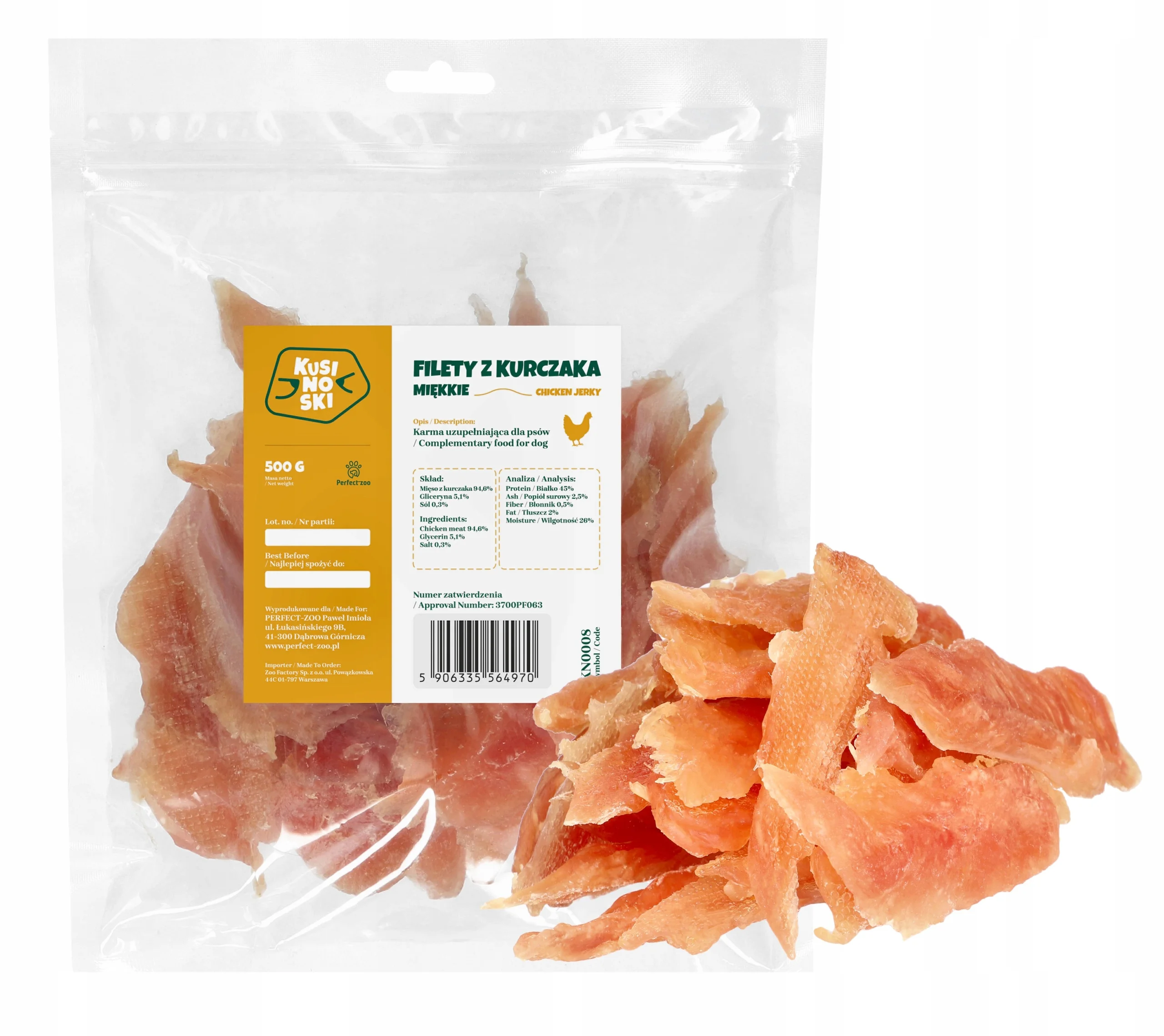 Kusinoski filety z kurczaka miękkie 500 g