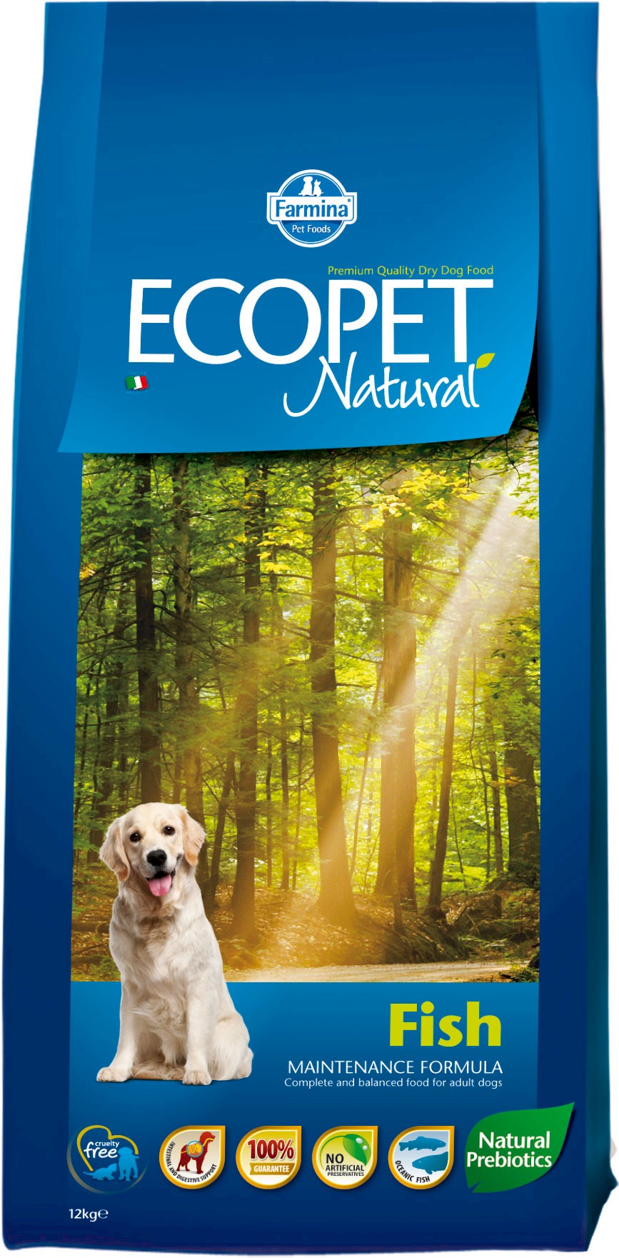 Farmina Ecopet Natural ryba adult średnie rasy 12 kg