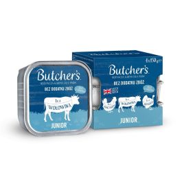 Butcher's Original indyk, kurczak, wołowina junior 150 g × 4