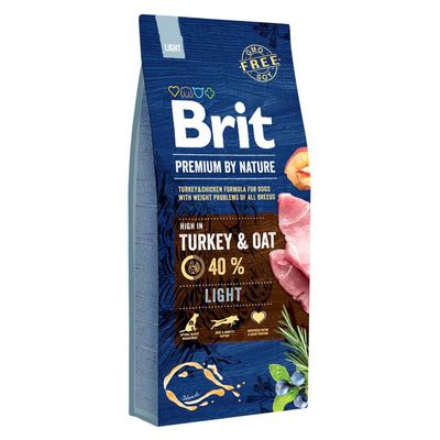 Brit Premium by Nature Light indyk z owsem 15 kg