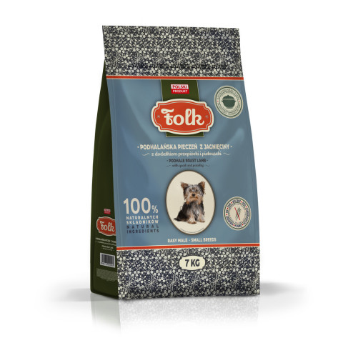Folk Mini jagnięcina, przepiórka adult małe rasy 7 kg