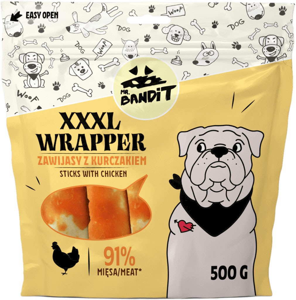 Mr. Bandit Wrapper kurczak duże rasy 500 g