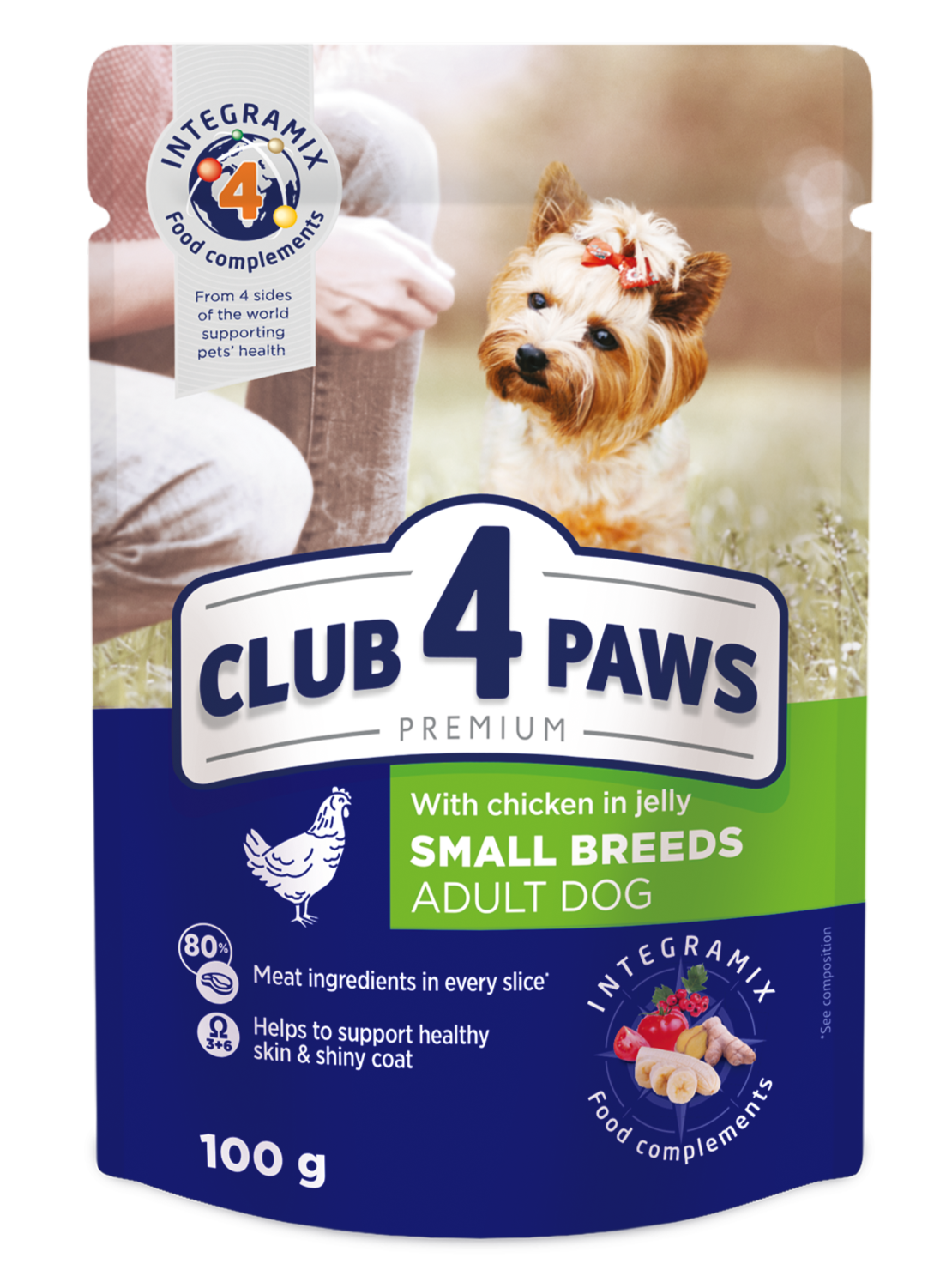 Club 4 Paws Premium kurczak adult małe rasy 100 g