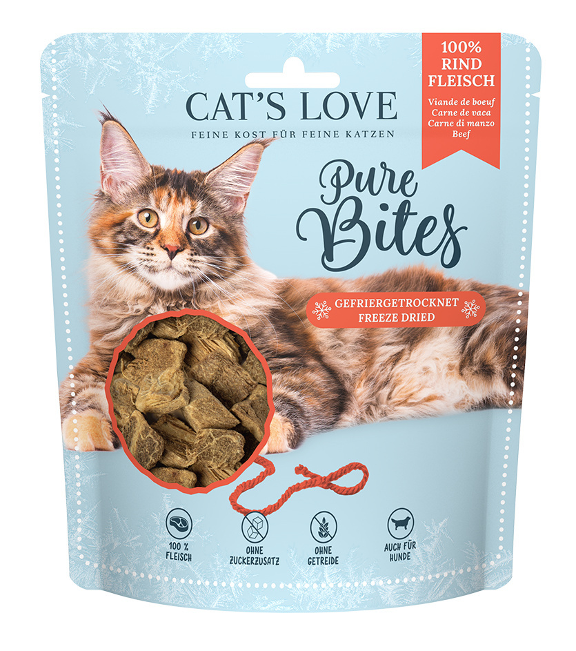 CAT'S LOVE Pure Bites wołowina 40 g