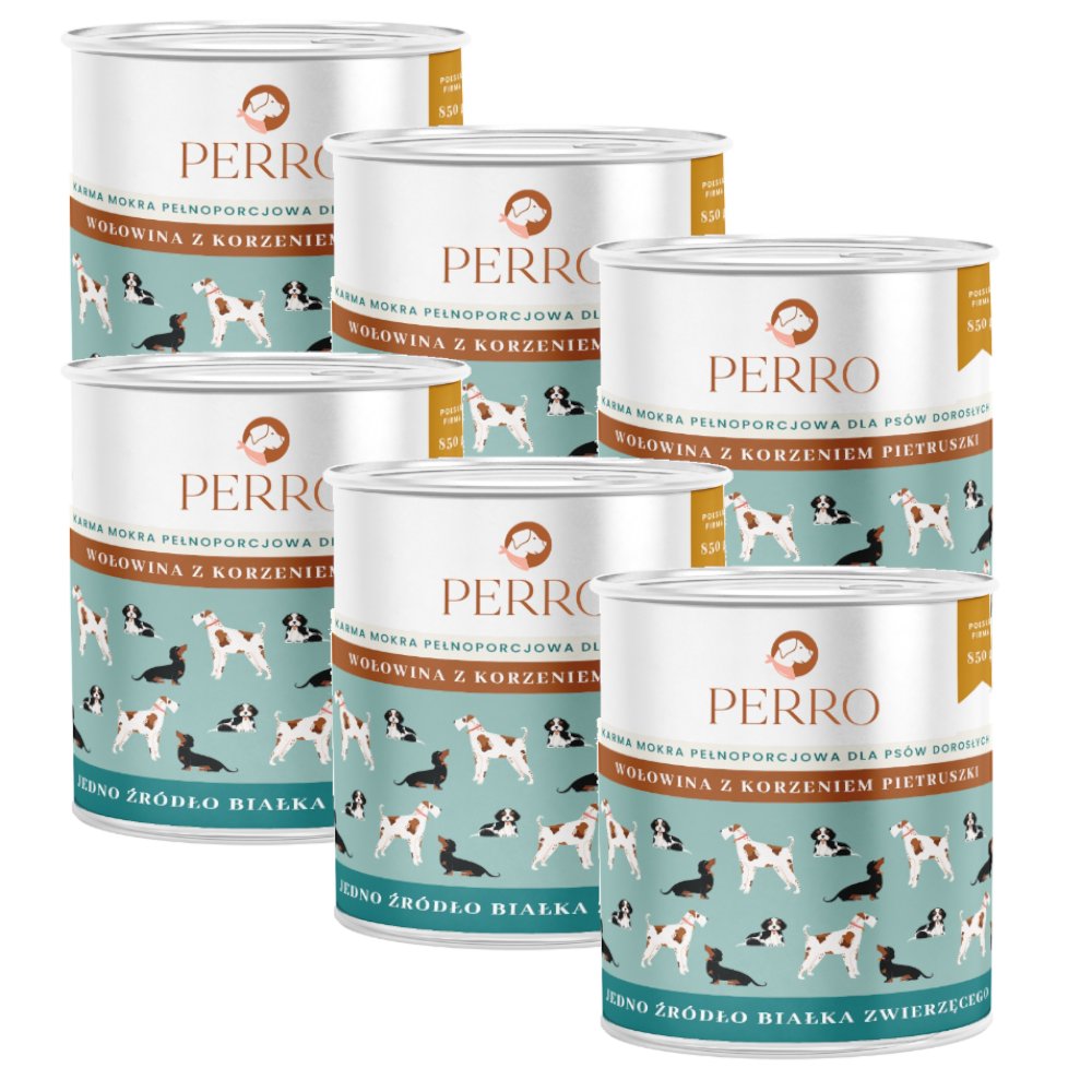 Perro wołowina adult 850 g × 6