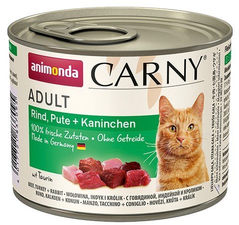 Animonda Carny wołowina, indyk, królik adult 200 g