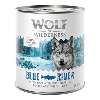 Wolf of Wilderness Monoprotein ryba adult 800 g × 12