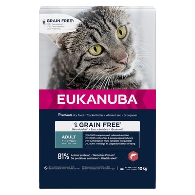 Eukanuba Grain Free łosoś adult 10 kg