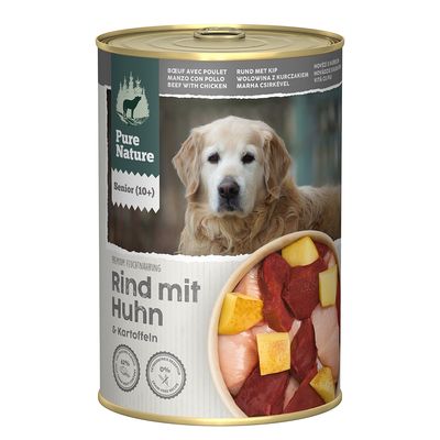 Pure Nature kurczak, wołowina senior 400 g × 12