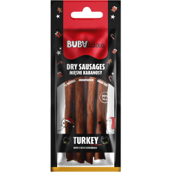 Buba More Meat XMAS kabanosy z indyka z wanilią 10 g × 7