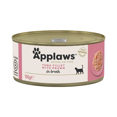 Applaws Sensitive tuńczyk, krewetki w bulionie adult 156 g × 6