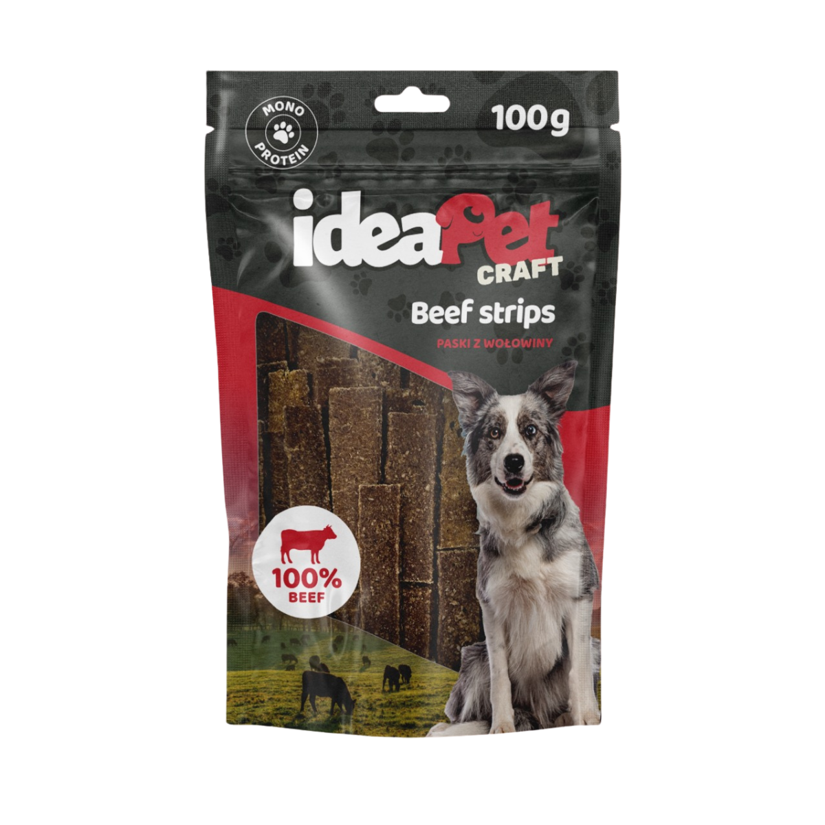 IdeaPet Craft paski z wołowiny 100 g