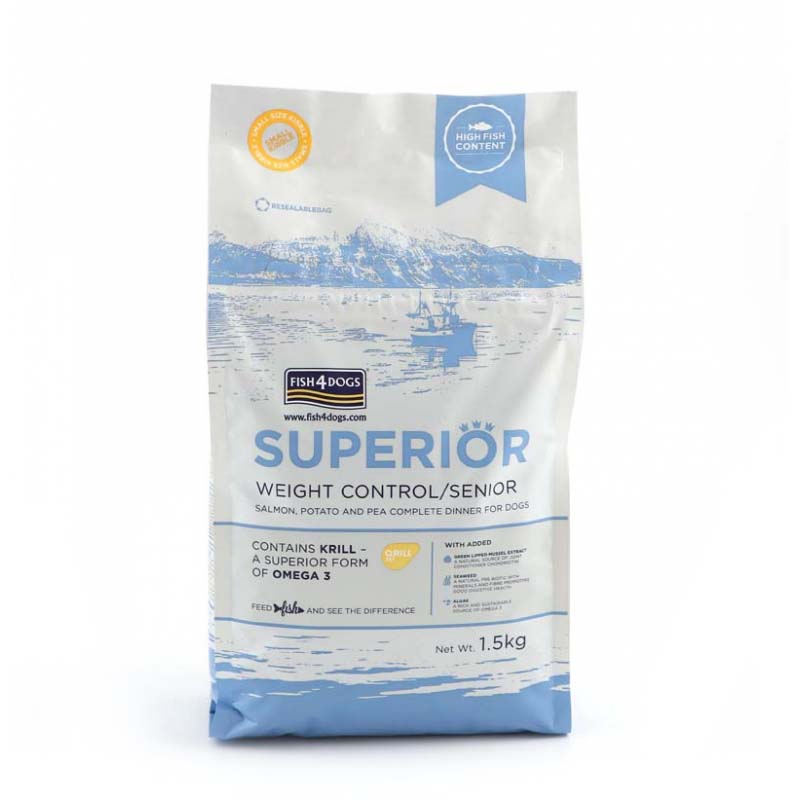 Fish4Dogs Superior łosoś senior małe rasy 6 kg × 2