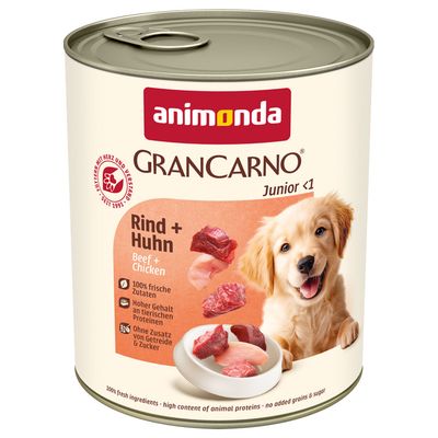 Animonda GranCarno Original kurczak, wołowina junior 800 g × 6