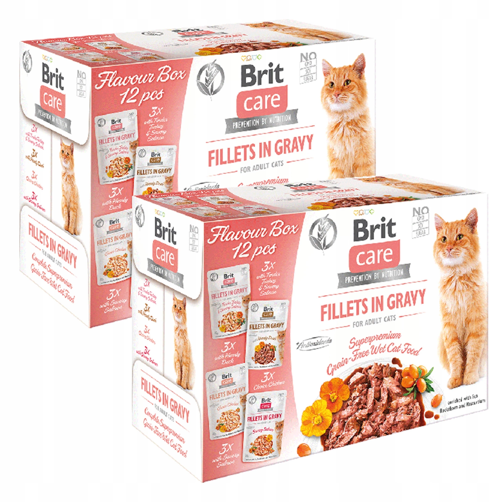 Brit Care mix smaków w sosie 85 g × 24